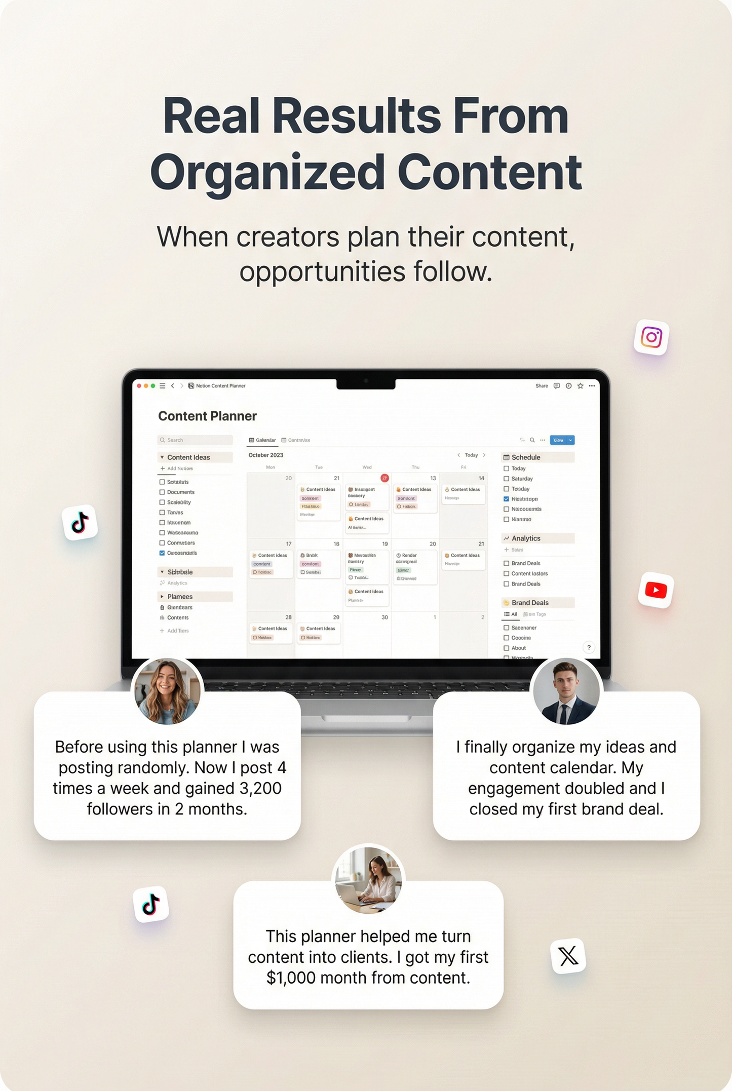 Organize. Plan. Create. Unstoppable.