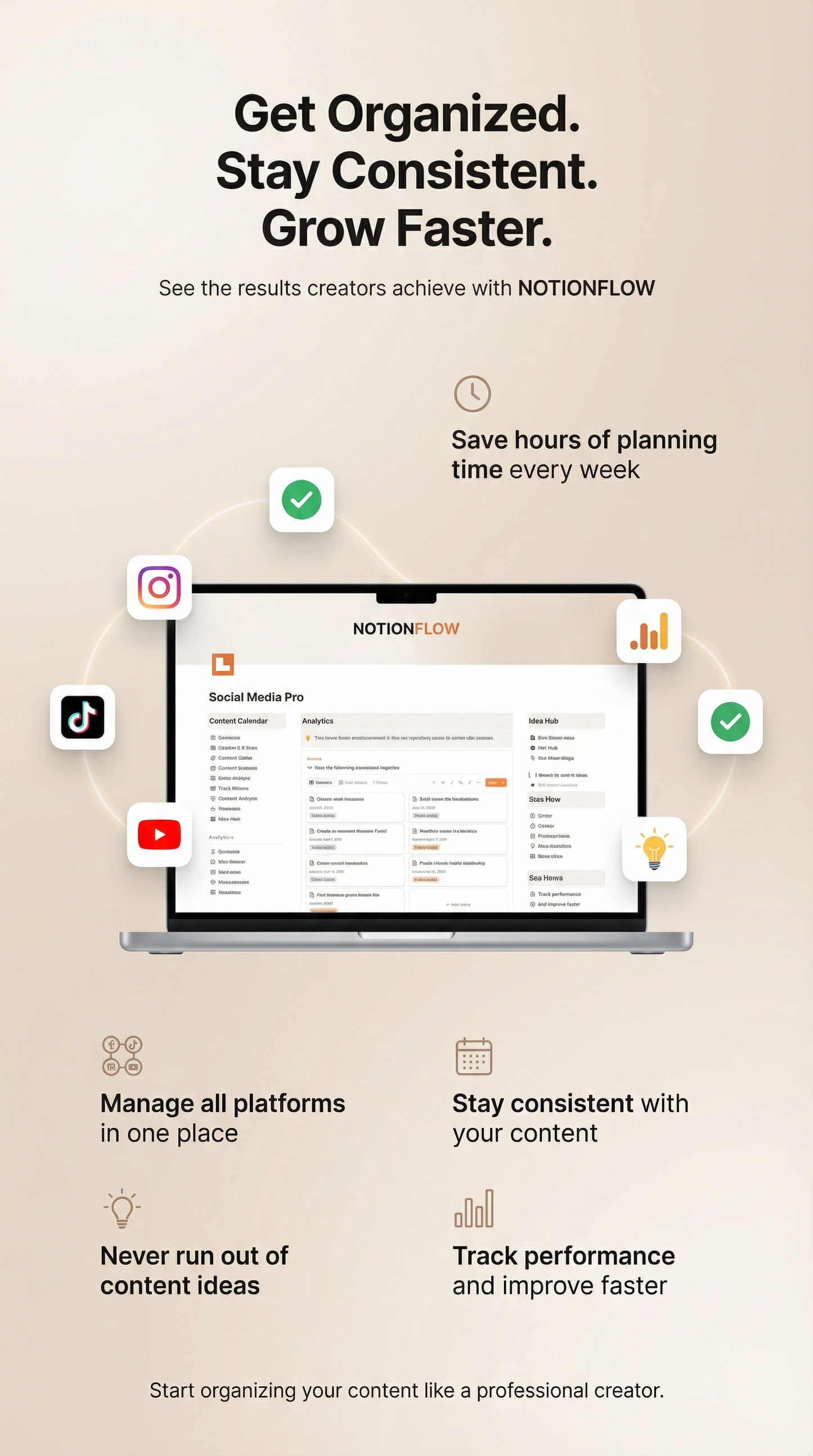 Organize. Plan. Create. Unstoppable.