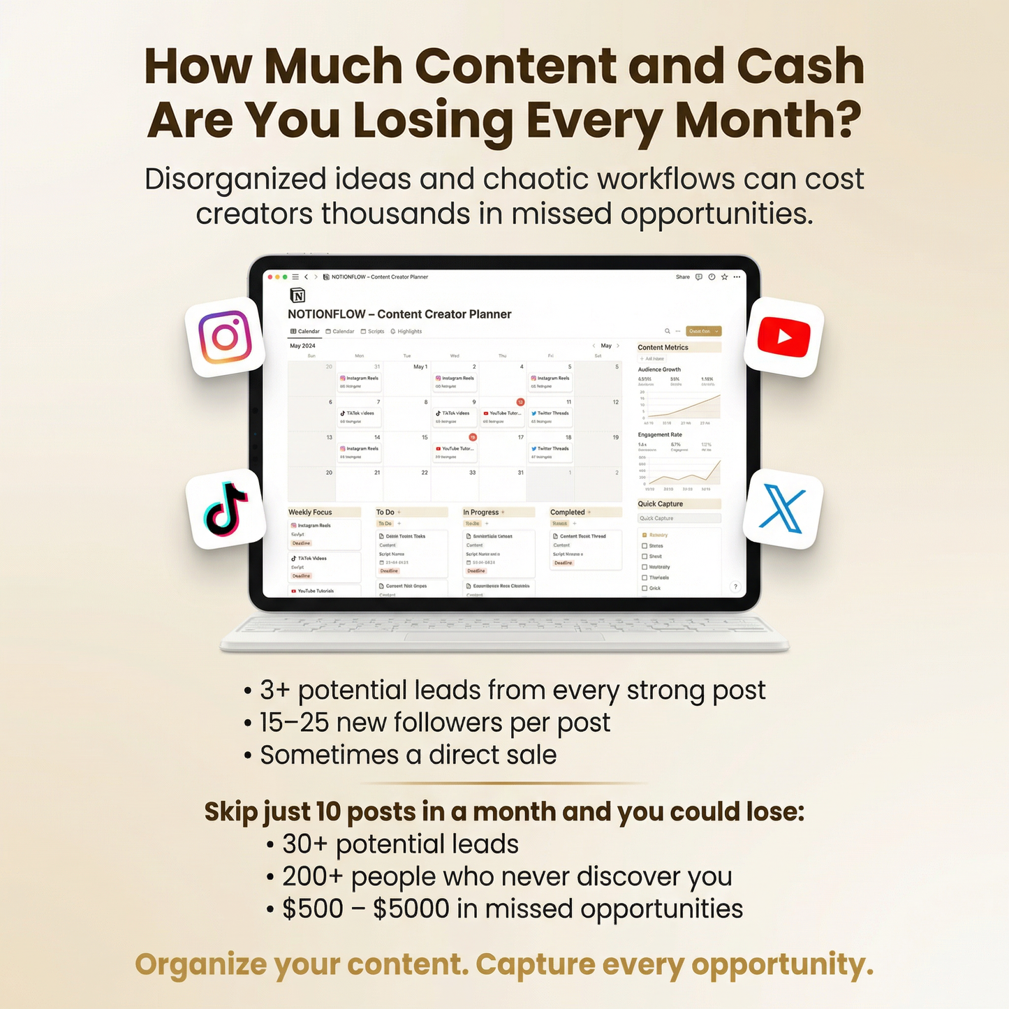 Organize. Plan. Create. Unstoppable.