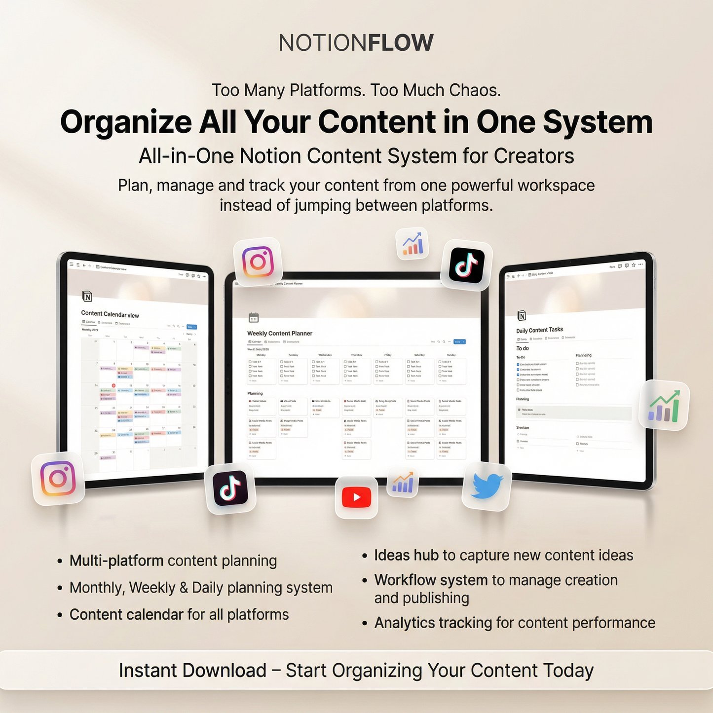 Organize. Plan. Create. Unstoppable.